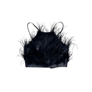 Faux Fur Halter Top